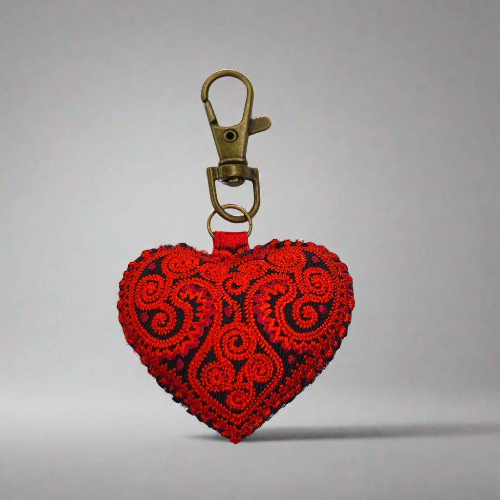 Heart Zipper Pull Made by the Hmong Women of Thailand | ShopLumily.com