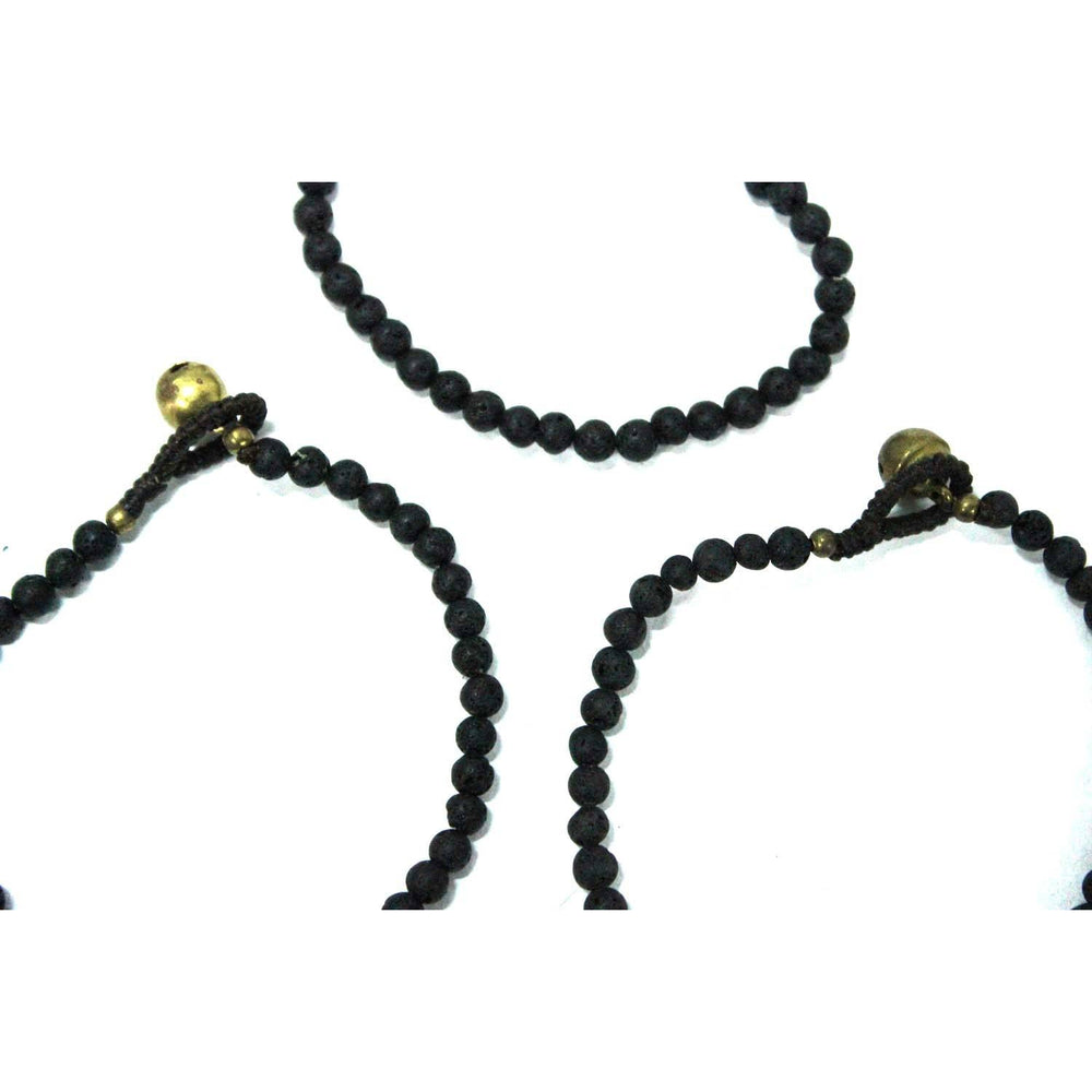 BUNDLE: 3 Piece Black Stone Bracelet - Thailand-Bracelets-Lumily-Lumily MZ Fair Trade Nena & Co Hiptipico Novica Lucia's World emporium