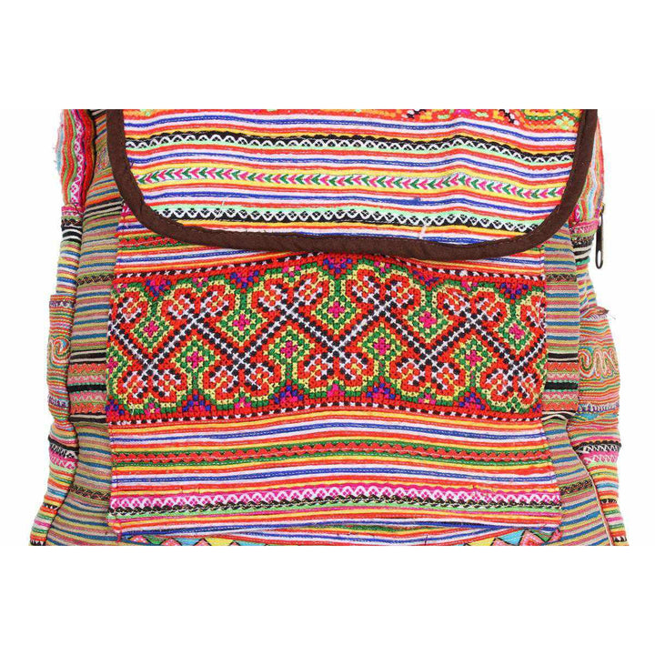 Alisa Embroidered Colorful Boho Backpack - Thailand-Bags-Lumily-Lumily MZ Fair Trade Nena & Co Hiptipico Novica Lucia's World emporium