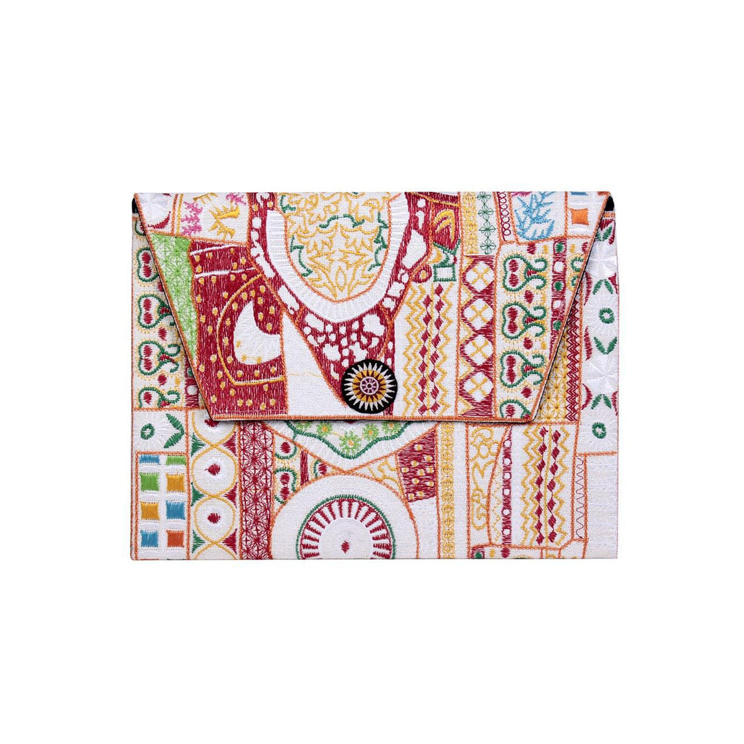 Embroidered Envelope Clutch | iPad Bag - Thailand-Bags-Lumily-Multicolor-Lumily MZ Fair Trade Nena & Co Hiptipico Novica Lucia's World emporium