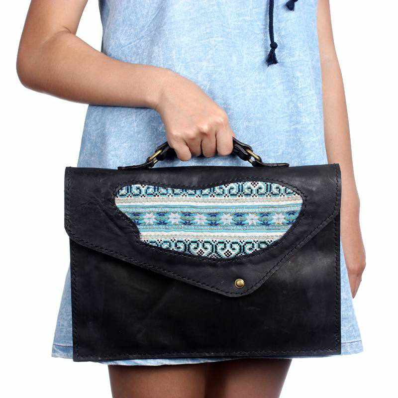 Handcrafted Boho chic Jacket Sleeve Laptop Bag Thailand