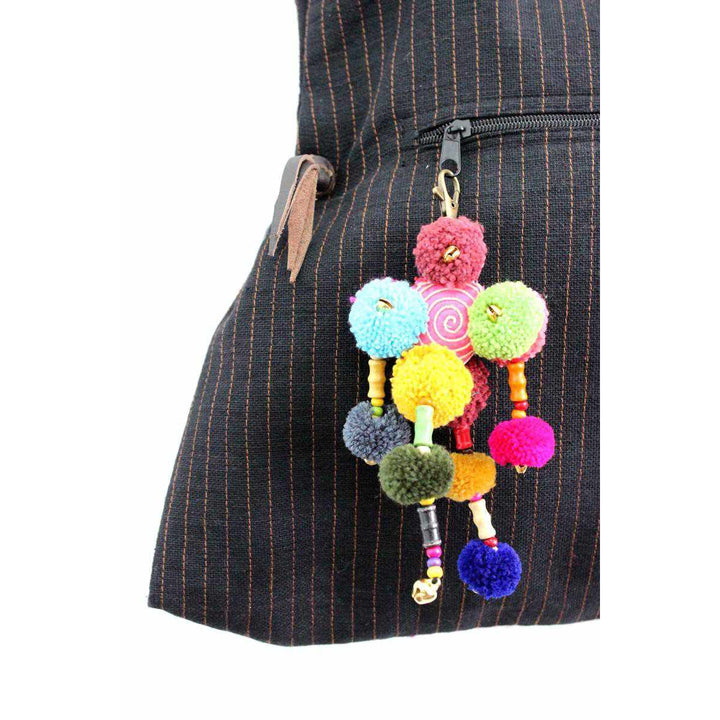 Joyful Zipper Pull | Bag Charm - Thailand-Accessories-Lumily-Lumily MZ Fair Trade Nena & Co Hiptipico Novica Lucia's World emporium