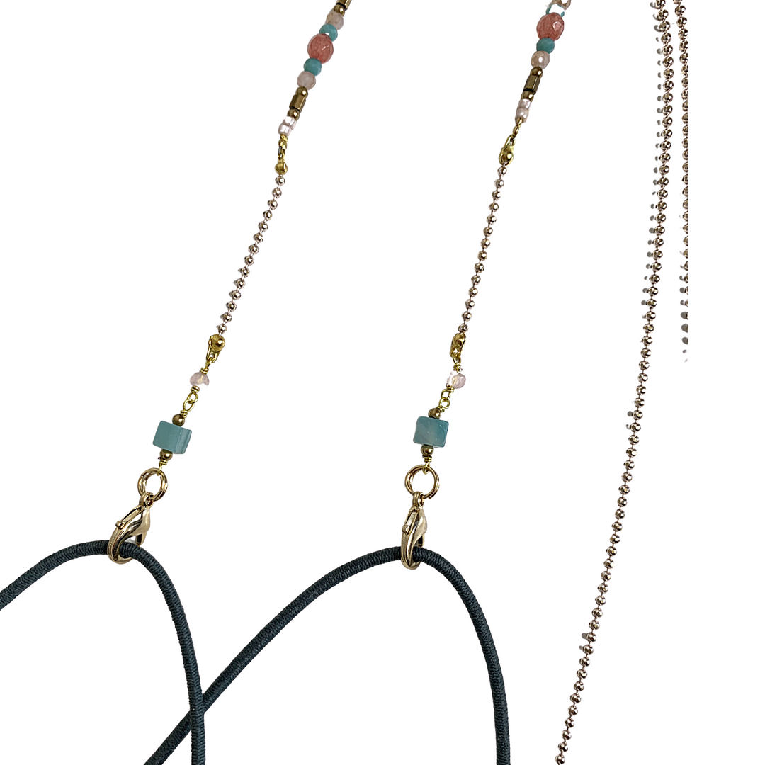 Olivia Semi-precious Stone Sunglass Chain - Thailand-Accessories-Tontor Jewelry JJ-Lumily MZ Fair Trade Nena & Co Hiptipico Novica Lucia's World emporium