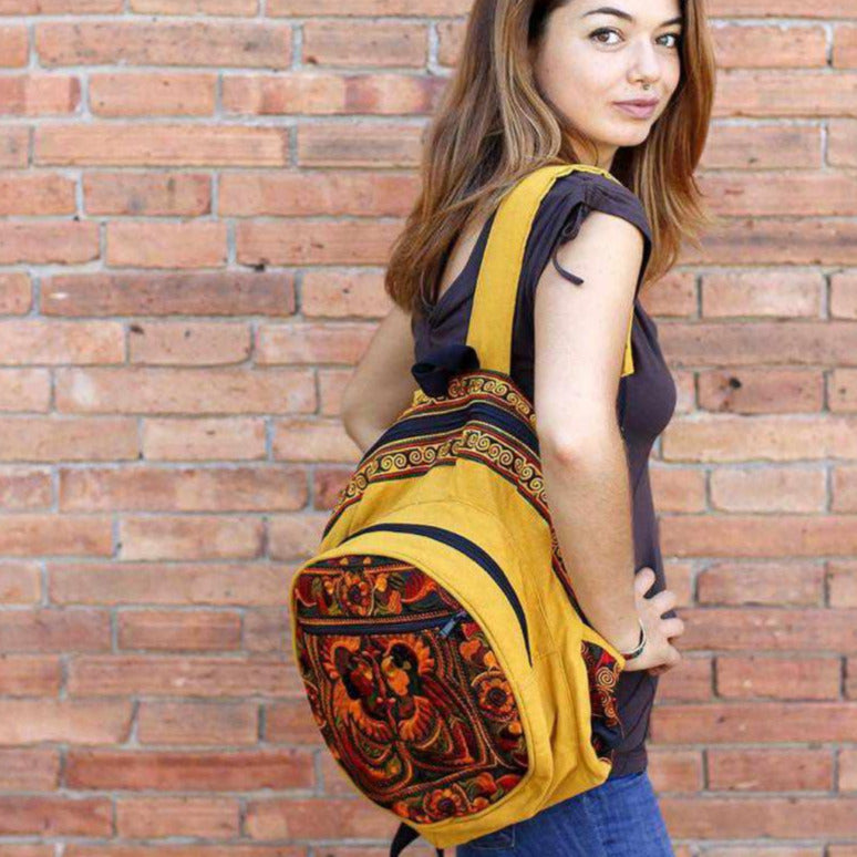 Embroidered Hippie Backpack free people boho chic