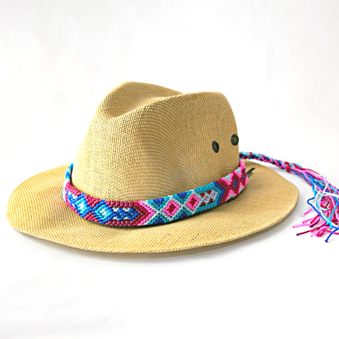 Woven Friendship Adjustable Hat Band - Mexico-Apparel-Jose & Mica (El Baúl de Chiapas - MX)-Lumily MZ Fair Trade Nena & Co Hiptipico Novica Lucia's World emporium