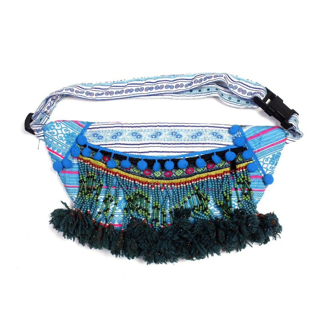Hmong festival bum bag fanny pack belt thai hippy hippie boho unusual gift