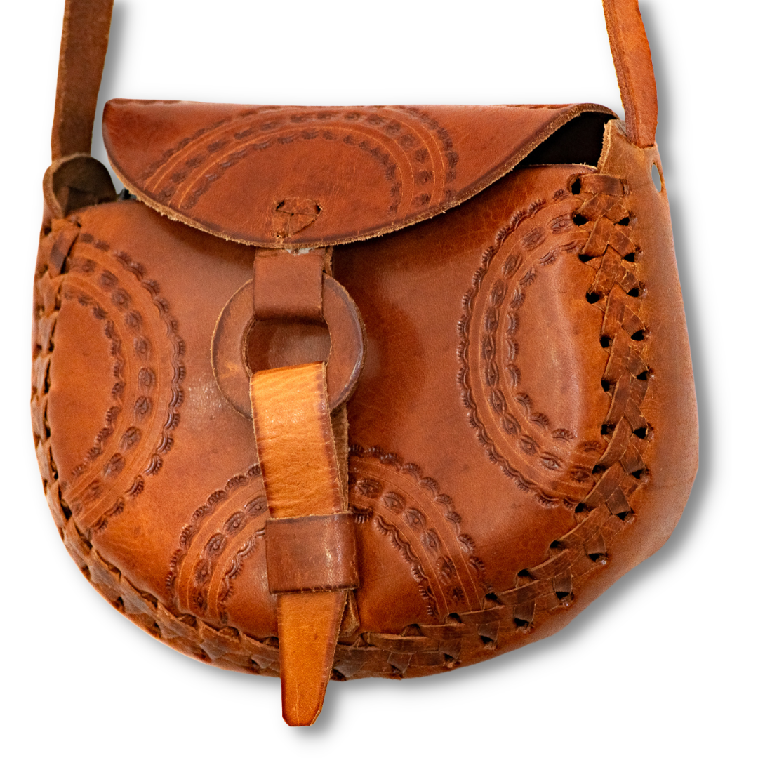 Mexican Leather Crossbody Purse, Bag, Real Leather Purse.