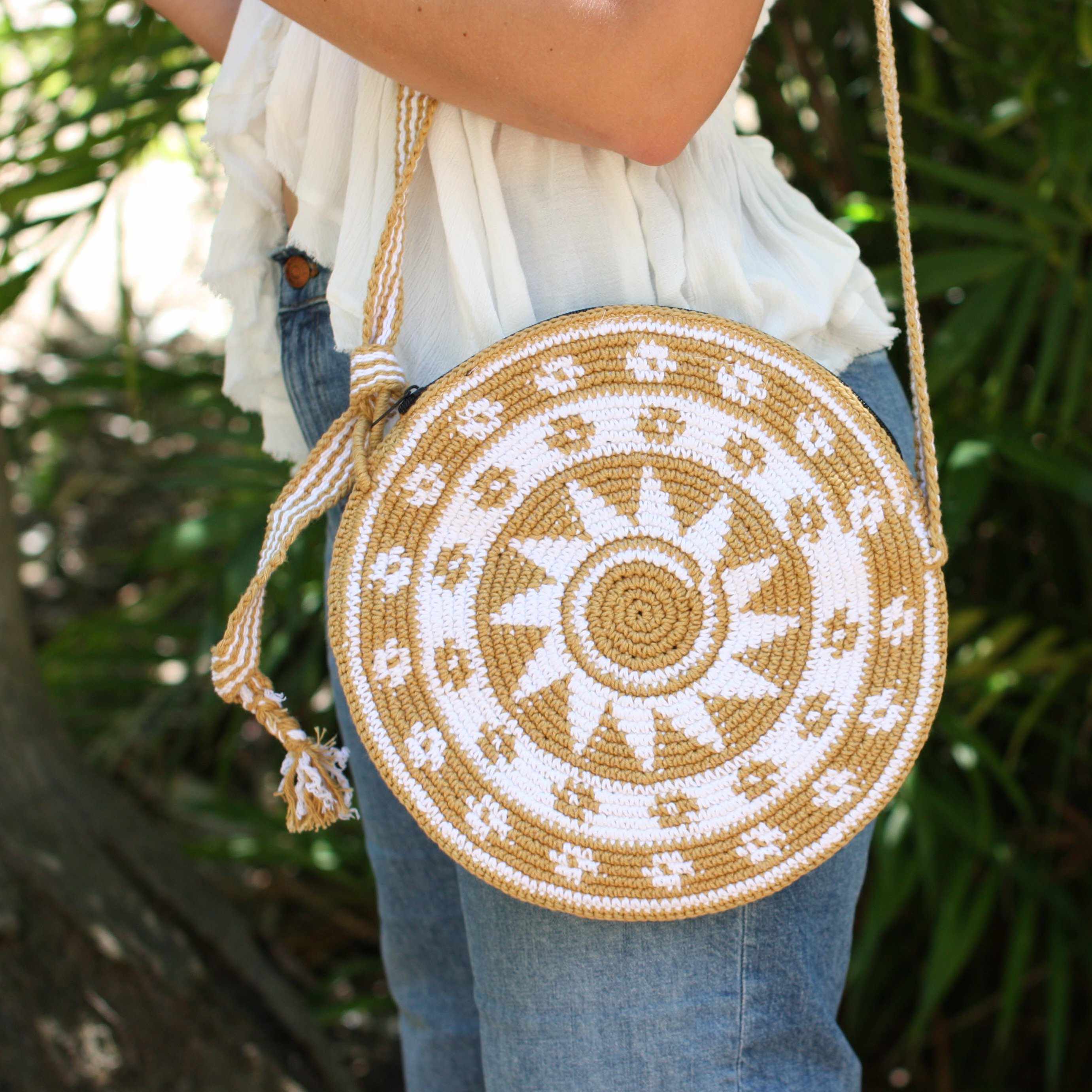 Nadia Crochet Round Crossover Purse Guatemala – Lumily