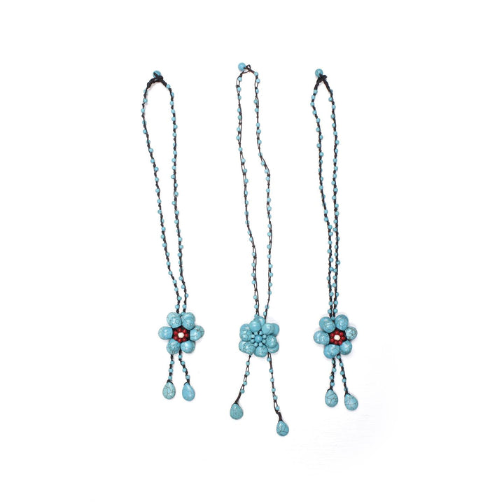 BUNDLE: Bohemian Flower Necklace Bundle – Handmade in Thailand (3 or 6 Pack)-Jewelry-Lumily-3 Piece Bundle-Lumily MZ Fair Trade Nena &amp; Co Hiptipico Novica Lucia&