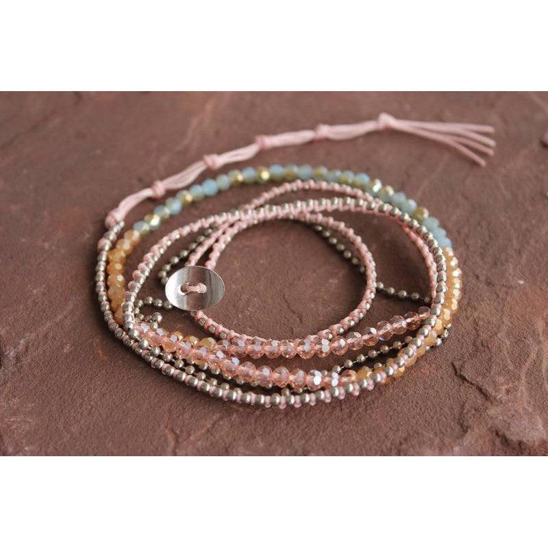 Anita Bead and Chain Wrap Bracelet | Necklace Assorted - Thailand-Jewelry-Lumily-Lumily MZ Fair Trade Nena & Co Hiptipico Novica Lucia's World emporium