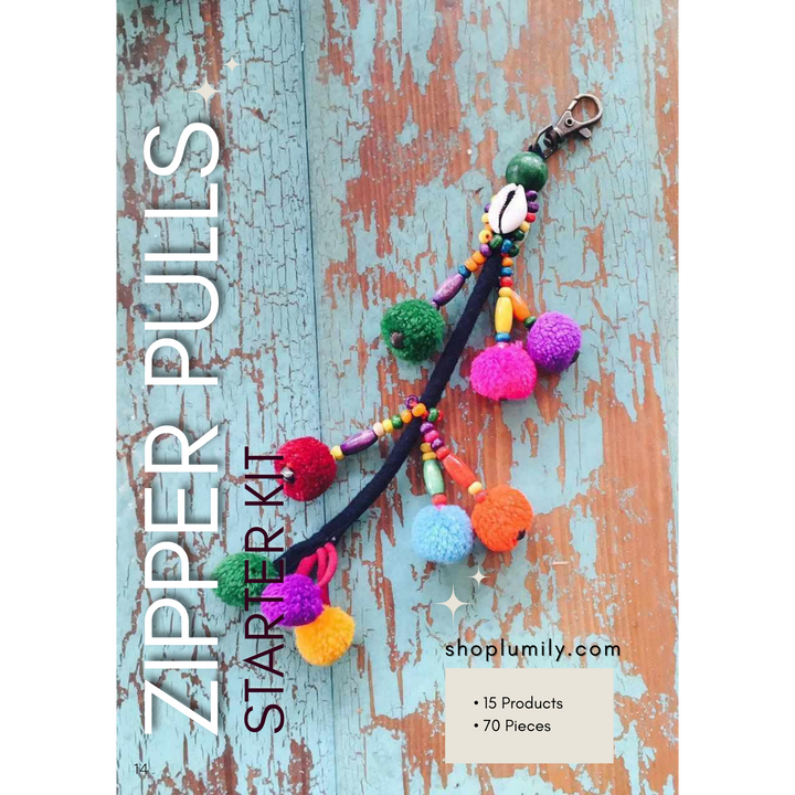 Zipper Pull Starter Kit-Zipper Pulls-Lumily-Lumily MZ Fair Trade Nena & Co Hiptipico Novica Lucia's World emporium