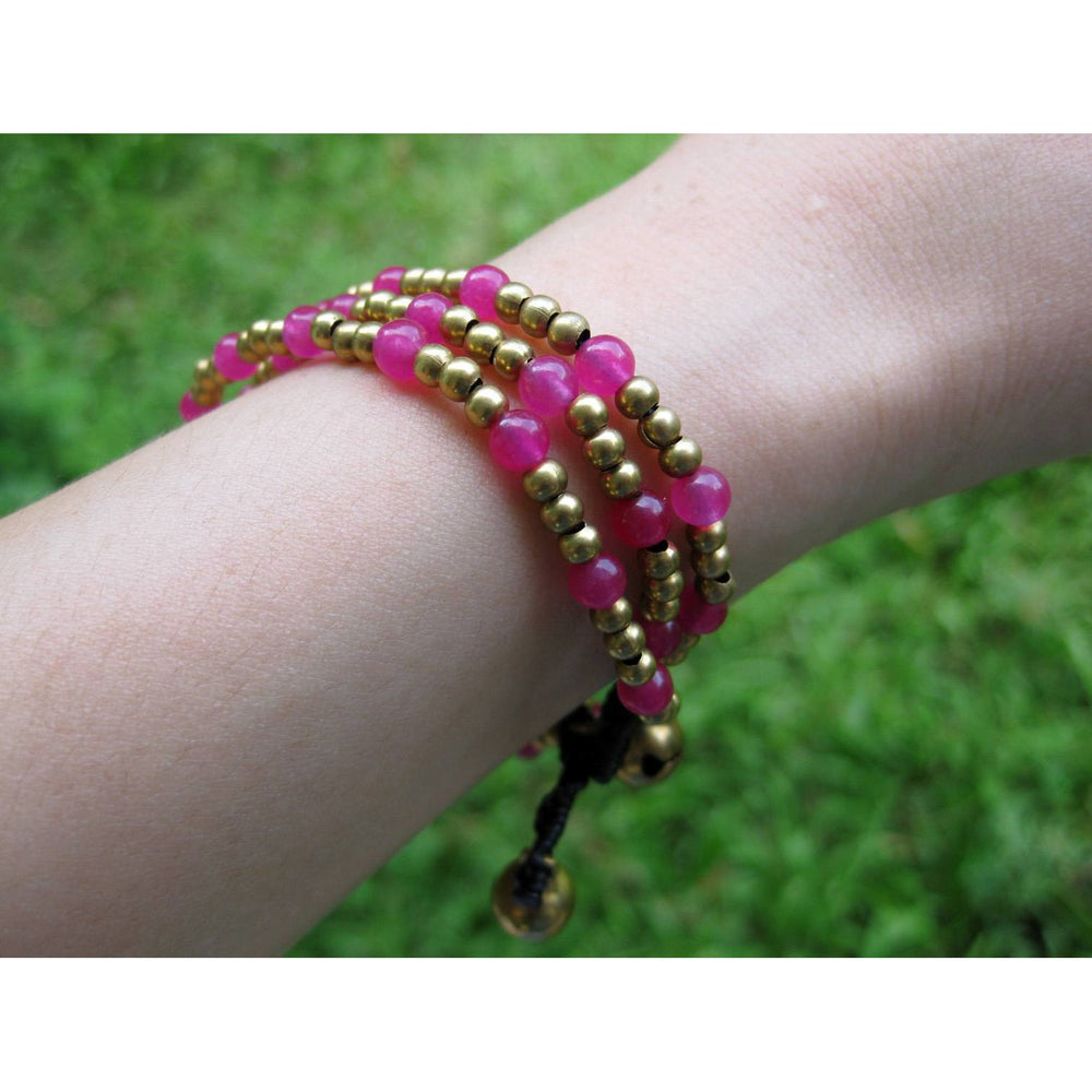 BUNDLE: Harmony Bead Bracelets-Lumily-Pink-Lumily MZ Fair Trade Nena & Co Hiptipico Novica Lucia's World emporium