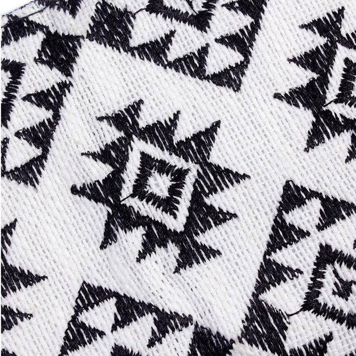 Hmong Embroidered Rectangle Wristlet (Black & White)-Lumily-Lumily MZ Fair Trade Nena & Co Hiptipico Novica Lucia's World emporium