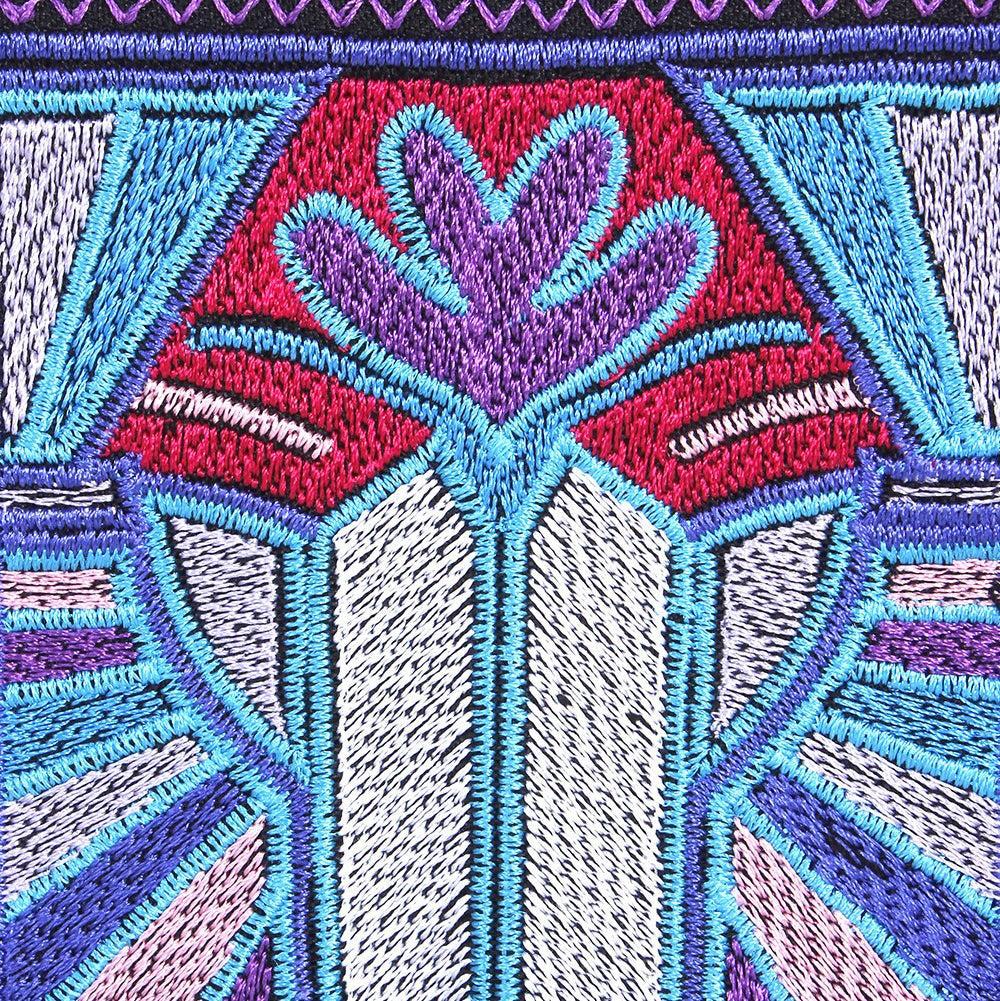 Deco Embroidered Wristlet Pouch | Handmade - Thailand