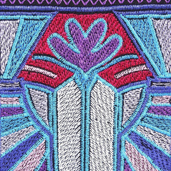 Deco Embroidered Wristlet Pouch | Handmade - Thailand