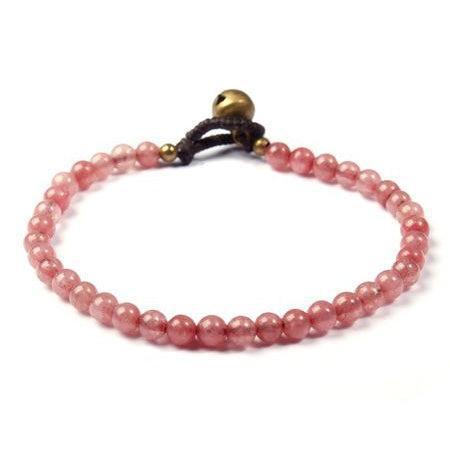 Thai Stones Adjustable Bracelet - Thailand-Bracelets-VKP Handicraft-Pink-Lumily MZ Fair Trade Nena & Co Hiptipico Novica Lucia's World emporium