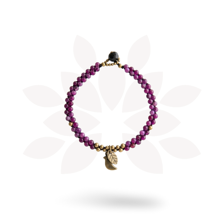 Dove & Leaf Beaded Bracelet - Thailand-Bracelets-VKP Handicraft-Lumily MZ Fair Trade Nena & Co Hiptipico Novica Lucia's World emporium