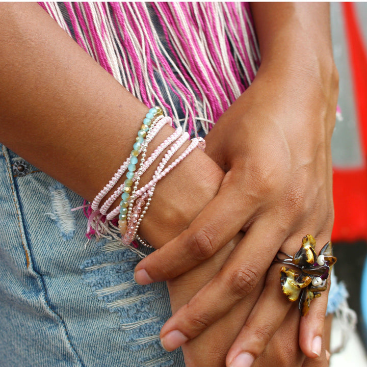 Anita Bead and Chain Wrap Bracelet | Necklace Assorted - Thailand-Jewelry-Lumily-Lumily MZ Fair Trade Nena & Co Hiptipico Novica Lucia's World emporium