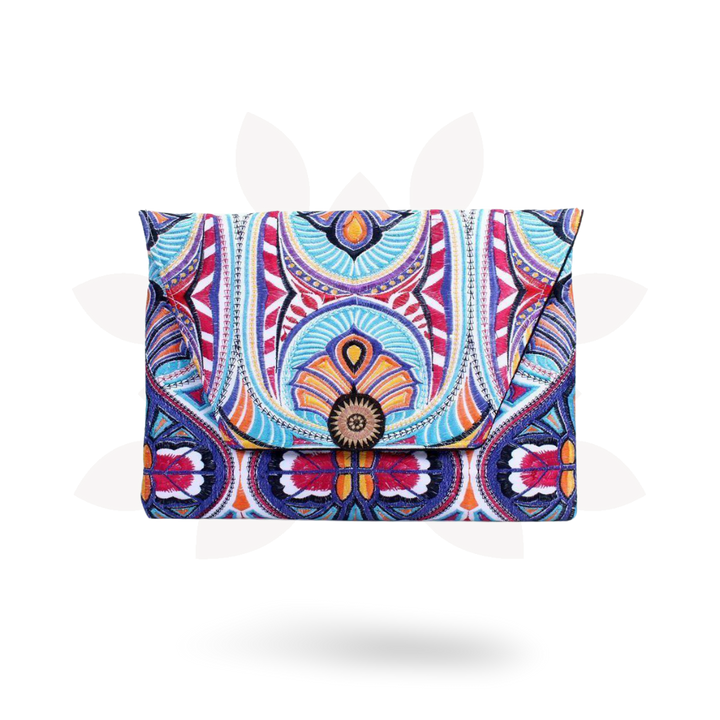 Embroidered Tahj Envelope Clutch | iPad Bag - Thailand-Lumily-Lumily MZ Fair Trade Nena &amp; Co Hiptipico Novica Lucia&