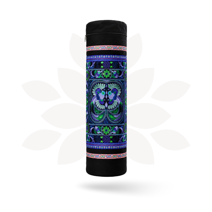 Happy Birds Embroidered Hmong Yoga Bag - Thailand-Bags-Wichai Shop-Lumily MZ Fair Trade Nena &amp; Co Hiptipico Novica Lucia&