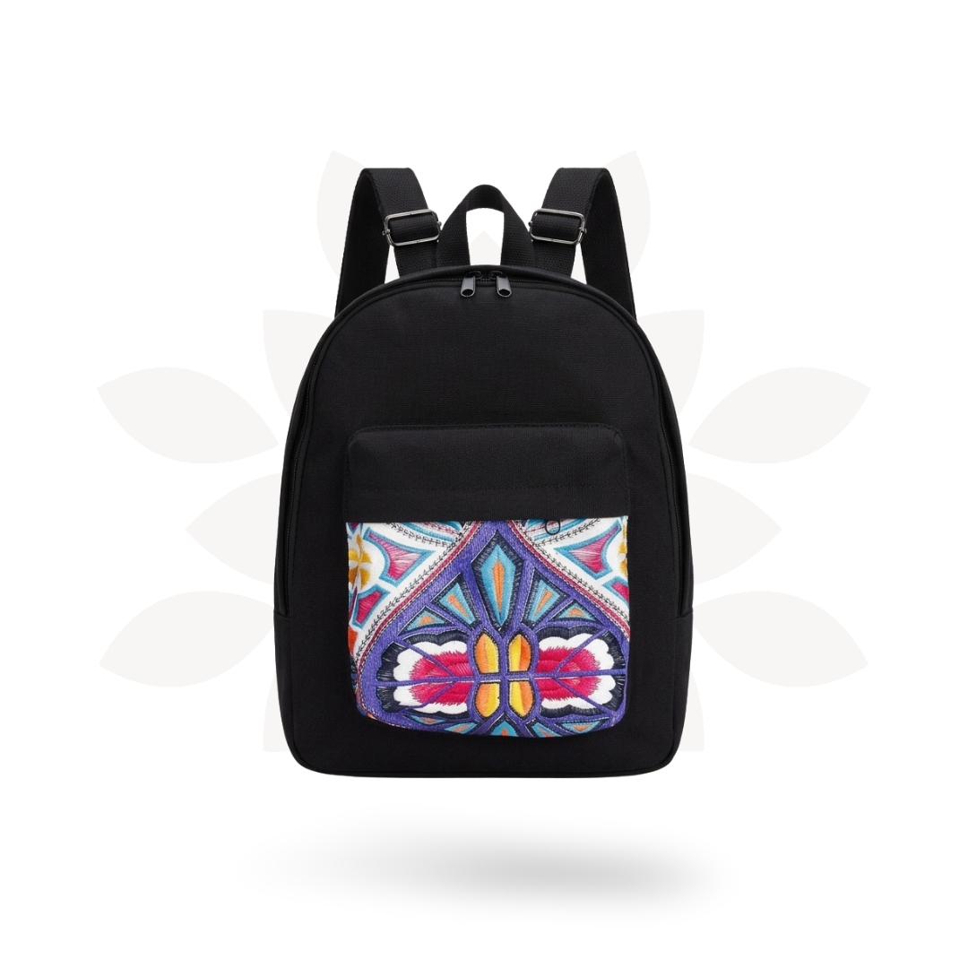 Tahj Embroidered Backpack - Thailand-Bags-Lumily-Lumily MZ Fair Trade Nena & Co Hiptipico Novica Lucia's World emporium