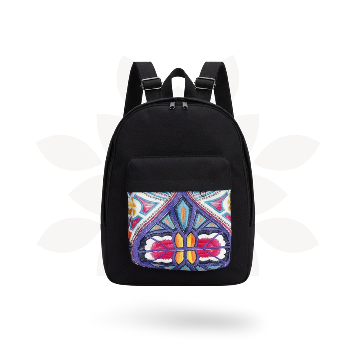 Tahj Embroidered Backpack - Thailand-Bags-Lumily-Lumily MZ Fair Trade Nena &amp; Co Hiptipico Novica Lucia&