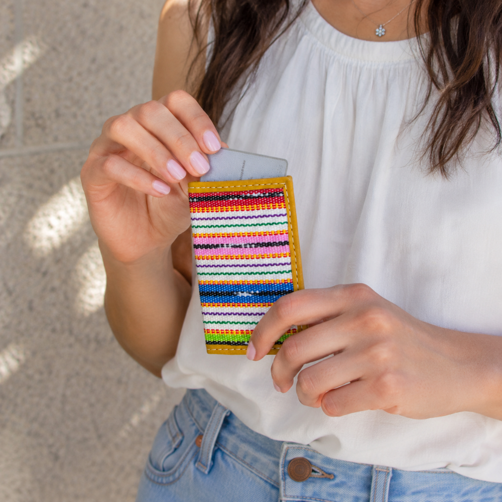 San Marcos Business Card Holder - Guatemala-Bags-Lumily-Lumily MZ Fair Trade Nena & Co Hiptipico Novica Lucia's World emporium