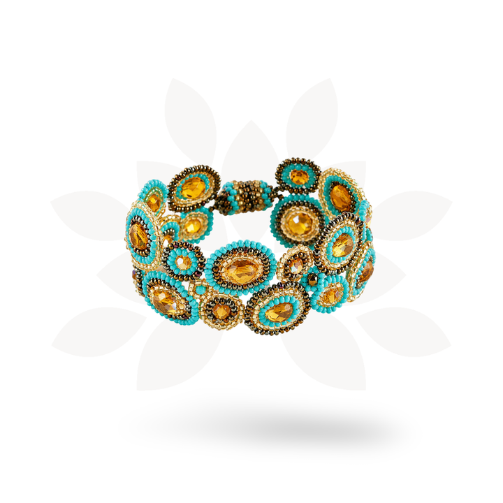 Bola Seed Bead Magnetic Closure Bracelet - Guatemala-Bracelets-Lumily-Lumily MZ Fair Trade Nena &amp; Co Hiptipico Novica Lucia&