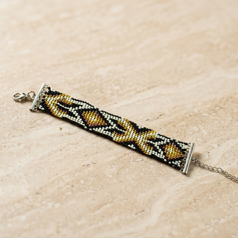 Bella Seed Bead Adjustable Closure Bracelet - Guatemala-Bracelets-Lumily-Lumily MZ Fair Trade Nena & Co Hiptipico Novica Lucia's World emporium