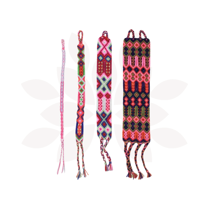 Friendship Macrame Woven Boho String Bracelet (4 Sizes) - Mexico-Jewelry-Rebeca y Francisco (Mexico)-Lumily MZ Fair Trade Nena & Co Hiptipico Novica Lucia's World emporium