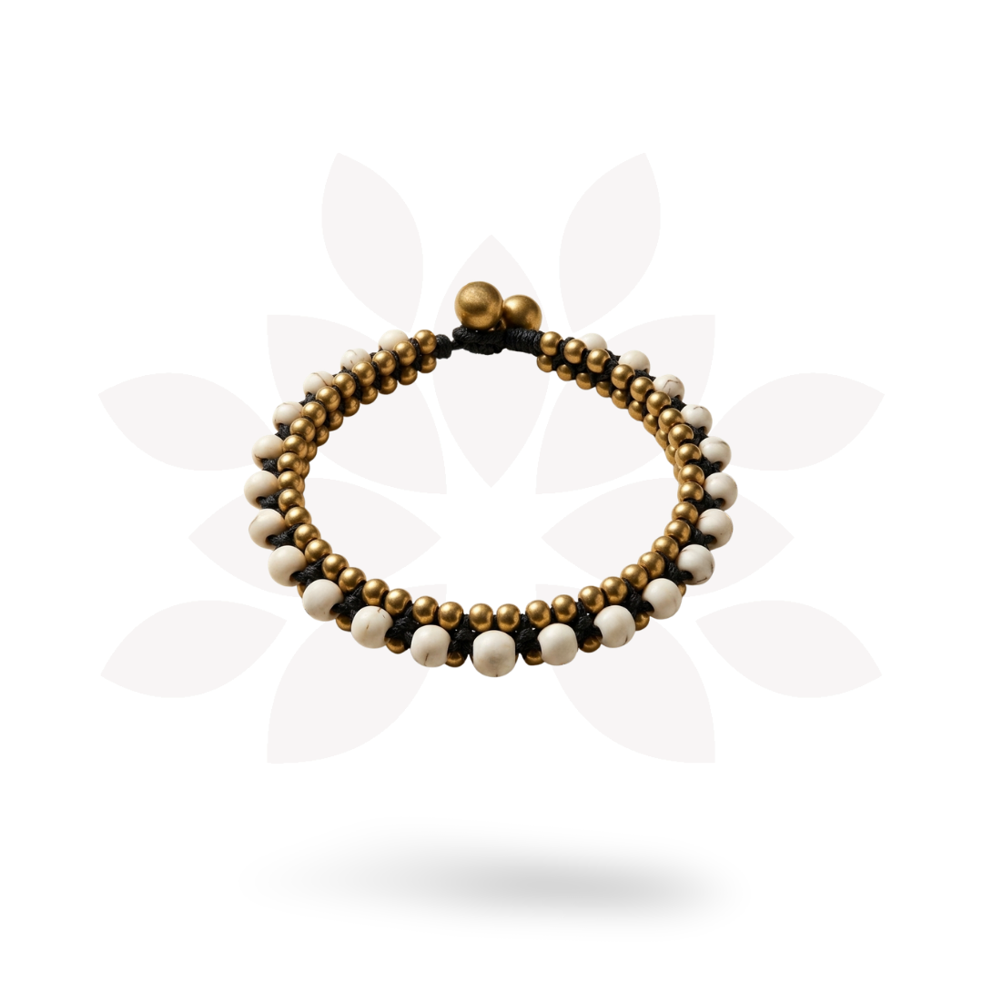 Stackable Bracelet with Brass Beads - Thailand-Jewelry-Lumily-Lumily MZ Fair Trade Nena & Co Hiptipico Novica Lucia's World emporium