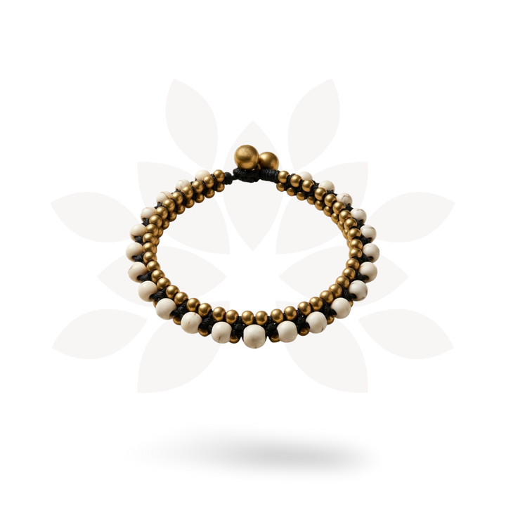 Stackable Bracelet with Brass Beads - Thailand-Jewelry-Lumily-Lumily MZ Fair Trade Nena &amp; Co Hiptipico Novica Lucia&