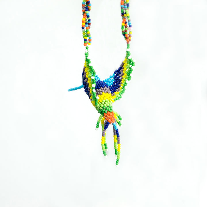 Hummingbird Seed Bead Necklace Assorted - Guatemala-Jewelry-David (GU)-Lumily MZ Fair Trade Nena & Co Hiptipico Novica Lucia's World emporium