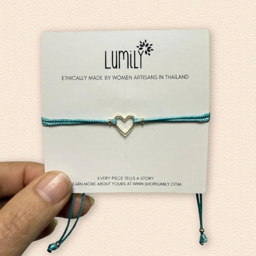 Heartstring Love Brass Heart Bracelet - Mexico – Lumily