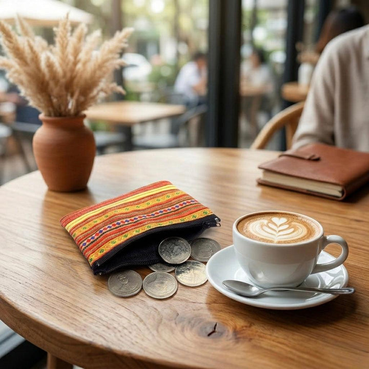 Embroidered Vintage Hmong Coin Purse Assorted - Thailand-Bags-Waree (Beautiful Bags - TH)-Lumily MZ Fair Trade Nena &amp; Co Hiptipico Novica Lucia&