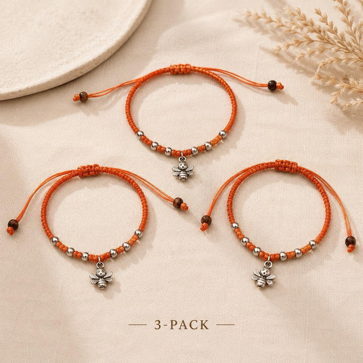 Hmong .925 Silver Charm Adjustable Bracelet Fair Trade - Thailand-Bracelets-Nu Shop-Red 3 Pieces-Lumily MZ Fair Trade Nena &amp; Co Hiptipico Novica Lucia&