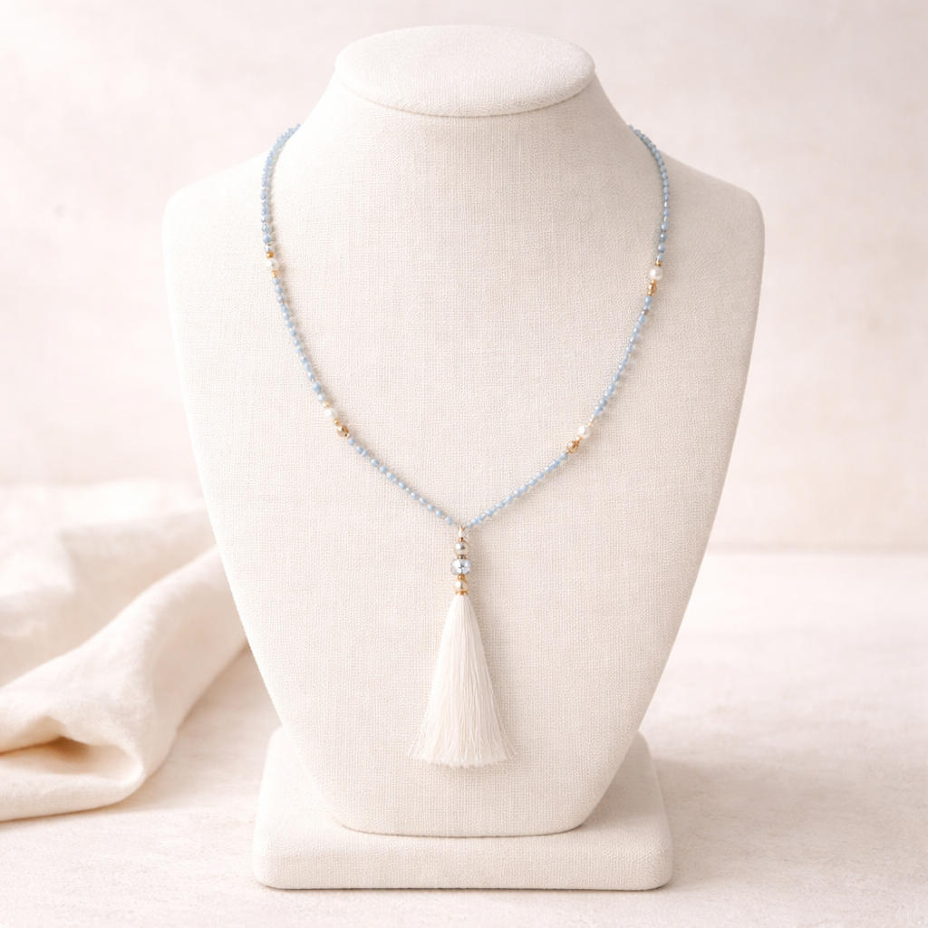 Sonia Tassel Bead Necklace - Thailand-Jewelry-Lumily-Winter-Lumily MZ Fair Trade Nena & Co Hiptipico Novica Lucia's World emporium