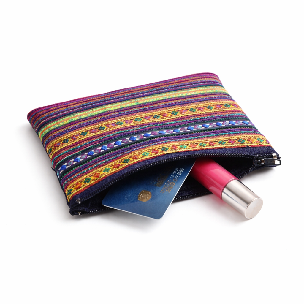 Embroidered Vintage Hmong Coin Purse - Thailand-Bags-Waree (Beautiful Bags - TH)-Lumily MZ Fair Trade Nena & Co Hiptipico Novica Lucia's World emporium