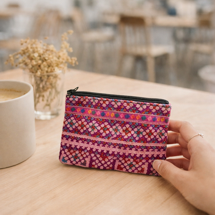 Embroidered Vintage Hmong Coin Purse Assorted - Thailand-Bags-Waree (Beautiful Bags - TH)-Lumily MZ Fair Trade Nena &amp; Co Hiptipico Novica Lucia&