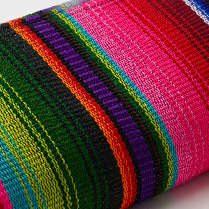 Hacienda Multicolor Sarape Pencil Case | Makeup Brush Bag - Guatemala