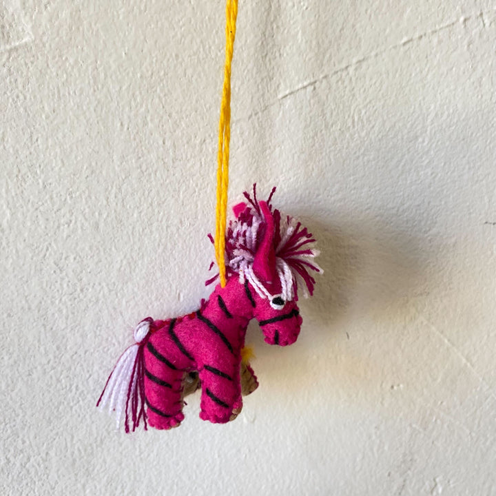 Tiny Wool Mini Animal Set of 6 Handmade Ornaments - Mexico-Decor-ABIGAIL (ARTESANÍAS CHONETIK - MX)-Lumily MZ Fair Trade Nena & Co Hiptipico Novica Lucia's World emporium