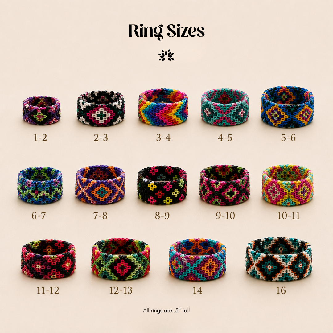 Friendship Ring | Handmade Fair Trade Macramé Ring from Mexico-Jewelry-Rebeca y Francisco (Mexico)-1-2-Lumily MZ Fair Trade Nena &amp; Co Hiptipico Novica Lucia&