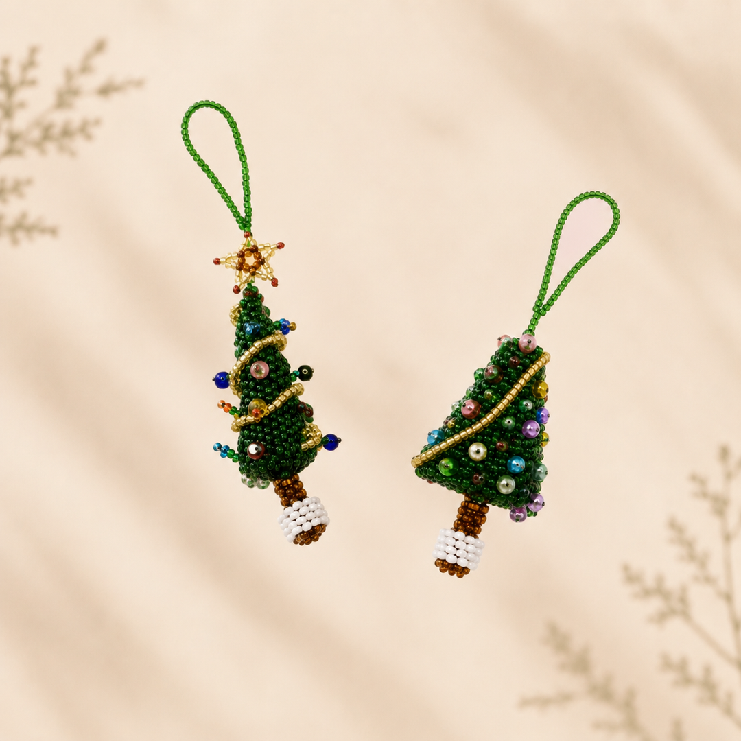 Tree Seed Bead Ornament - Guatemala-Decor-Yulisa (Galería Artes Chávez - GU)-Lumily MZ Fair Trade Nena &amp; Co Hiptipico Novica Lucia&