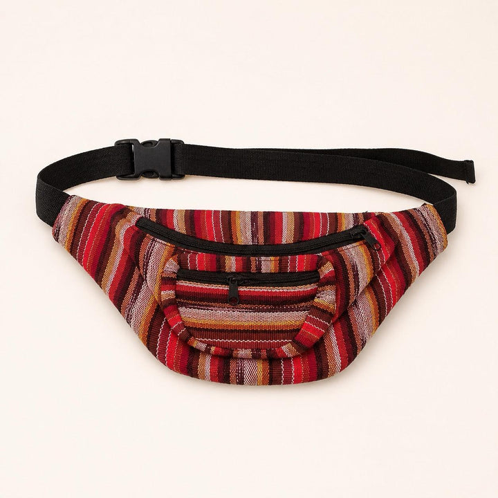 Unisex Fanny Pack | Hip Pack with Sustainable Fabric - Guatemala-Bags-Don Miguel (Tipicos el Paisaje - GU)-Autumn-Lumily Fair Trade Handmade