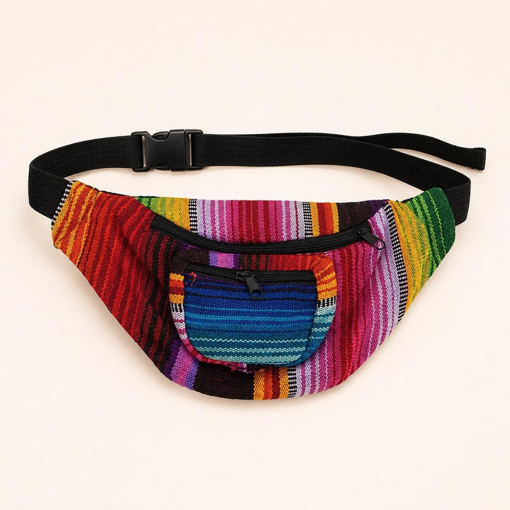 Unisex Fanny Pack | Hip Pack with Sustainable Fabric - Guatemala-Bags-Don Miguel (Tipicos el Paisaje - GU)-Lumily Fair Trade Handmade