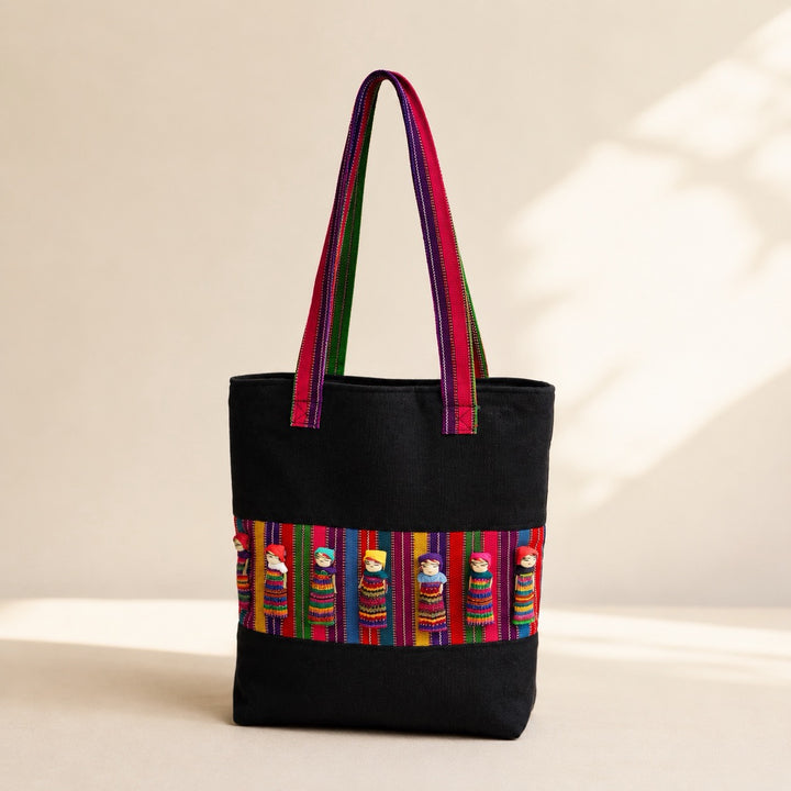 Worry Doll Carry-All Woven Tote - Guatemala
