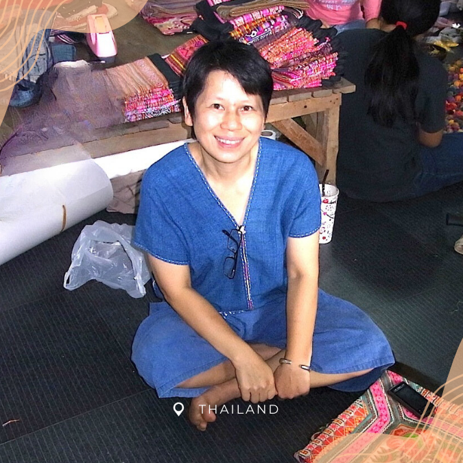 Pranee, artisan partner in Thailand