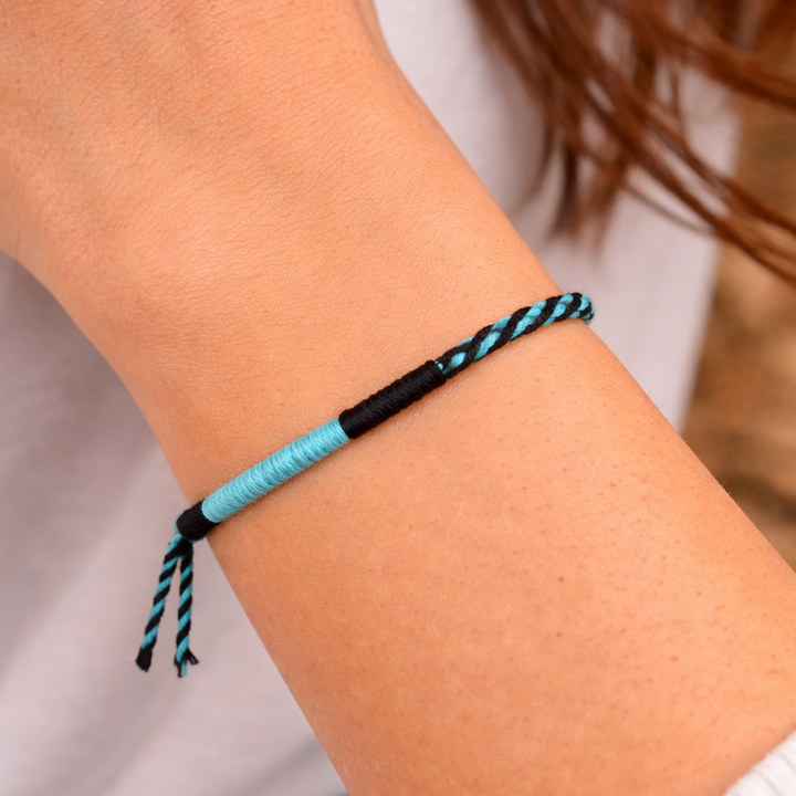 Thrive Woven Friendship Bracelet | Anklet - Guatemala-Bracelets-Claudia (Topaca - GU)-Lumily MZ Fair Trade Nena &amp; Co Hiptipico Novica Lucia&