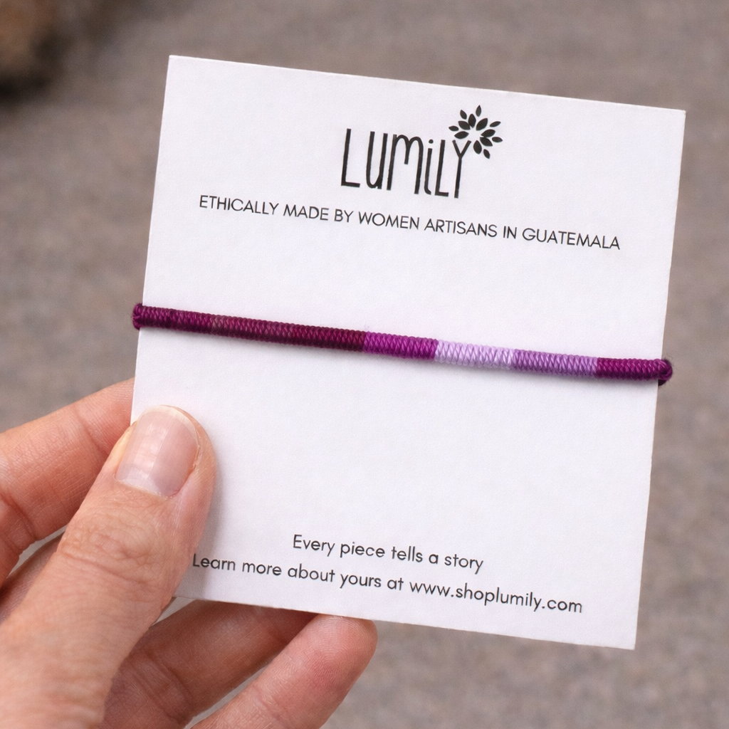 Thrive Woven Friendship Bracelet | Anklet - Guatemala-Bracelets-Claudia (Topaca - GU)-Lumily MZ Fair Trade Nena &amp; Co Hiptipico Novica Lucia&