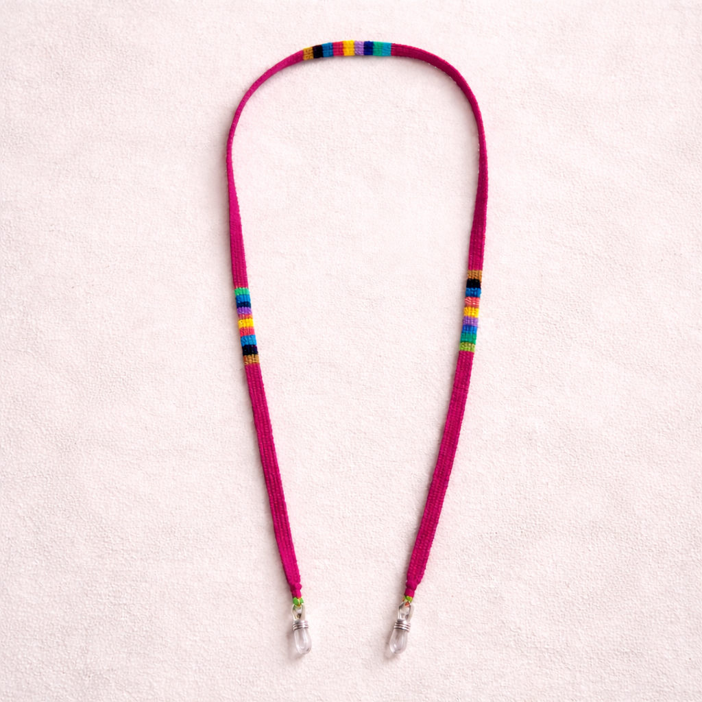 Pick Color! Guatemalan Artisan Woven Eyeglass Holders - Guatemala-Apparel-Claudia (Topaca - GU)-Pink-Lumily MZ Fair Trade Nena &amp; Co Hiptipico Novica Lucia&